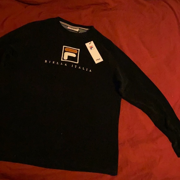 Long Sleeve FILA crew shirt: terrycloth - Picture 1 of 5